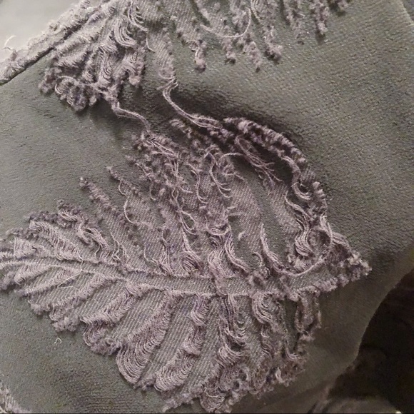 Aritzia Wilfred Black Tropical Print Sheer Blouse - Picture 9 of 10